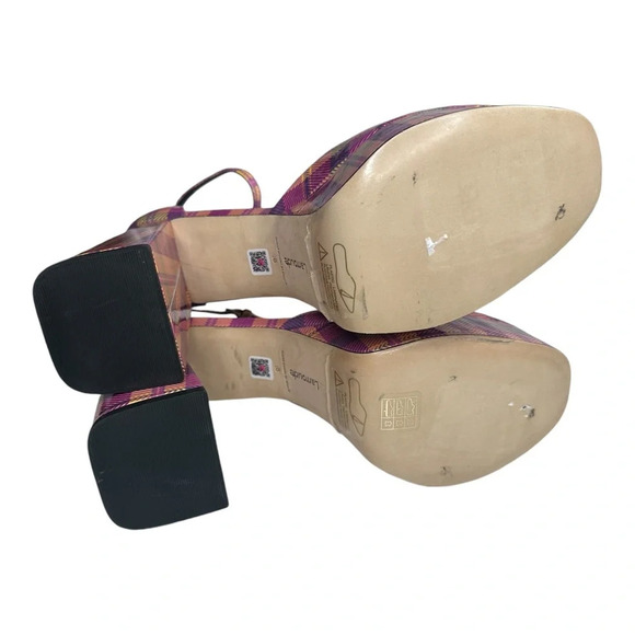 Larroude Ari Ankle Strap Platform Pump In Pink. Sz: 8 - Picture 10 of 14